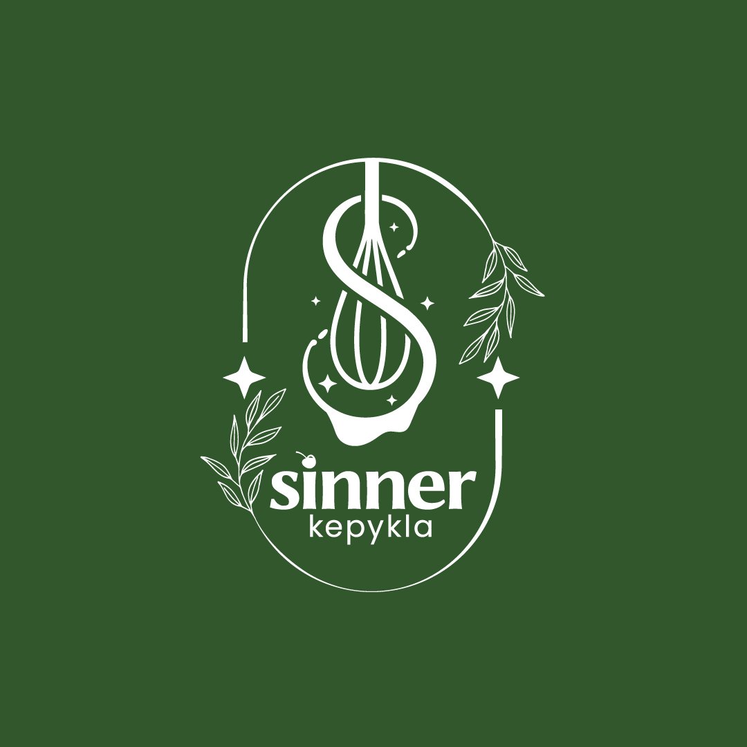 Sinner Bakery logotipo ženklas