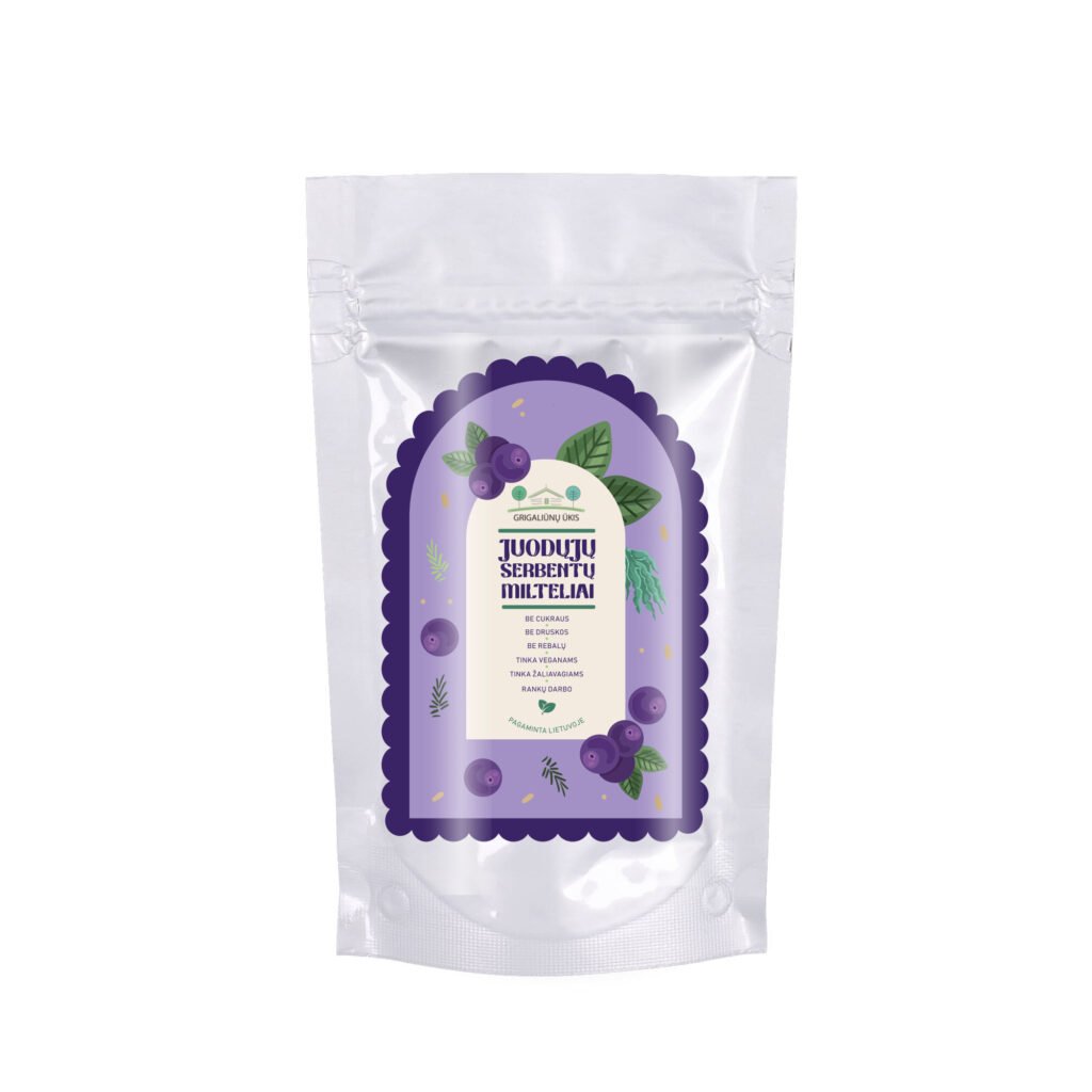 Ūkio produktų pakuočių rinkinys ant tamsaus fono